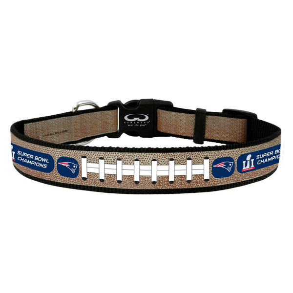 New England Patriots Super Bowl LI Champions Reflective Dog Collar